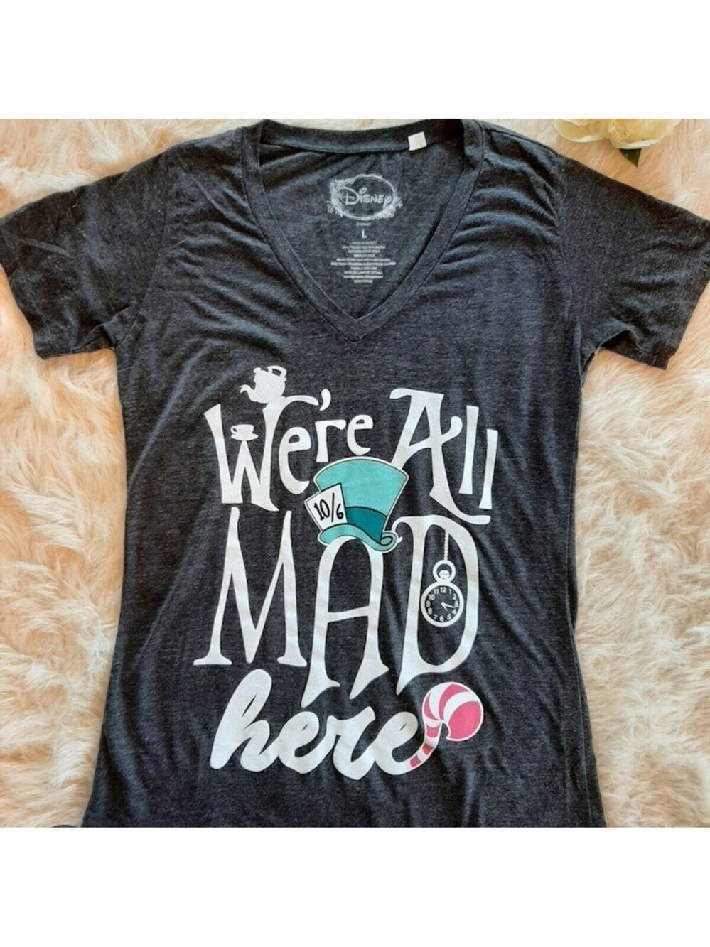 Alice in Wonderland. We’re All Mad Here Disney Tee.